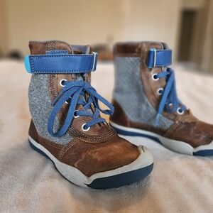 PLAE Noel Leather / Sweater Boots - Toddler / Little Kids Size 10